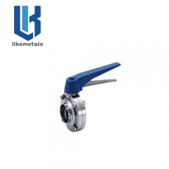 Handle weld butterfly valve