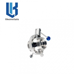 Thread butterfly ball valve