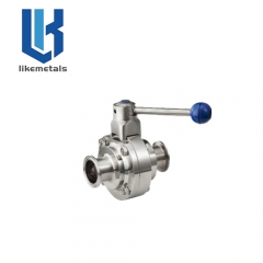 Quick install butterfly ball valve