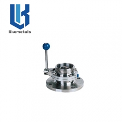 Single flange thread butterfly valve